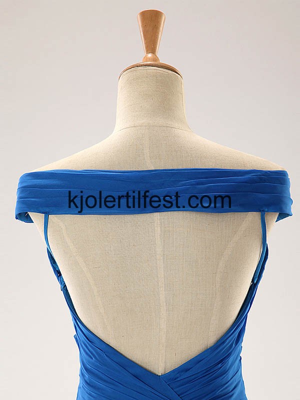 Kongebl A-Linje Lange Chiffon Ballkjoler