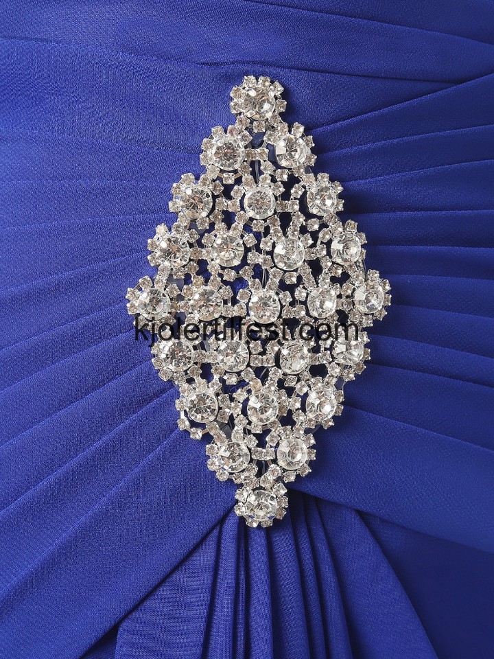 Kongebl Stropper Lange Chiffon Ballkjoler
