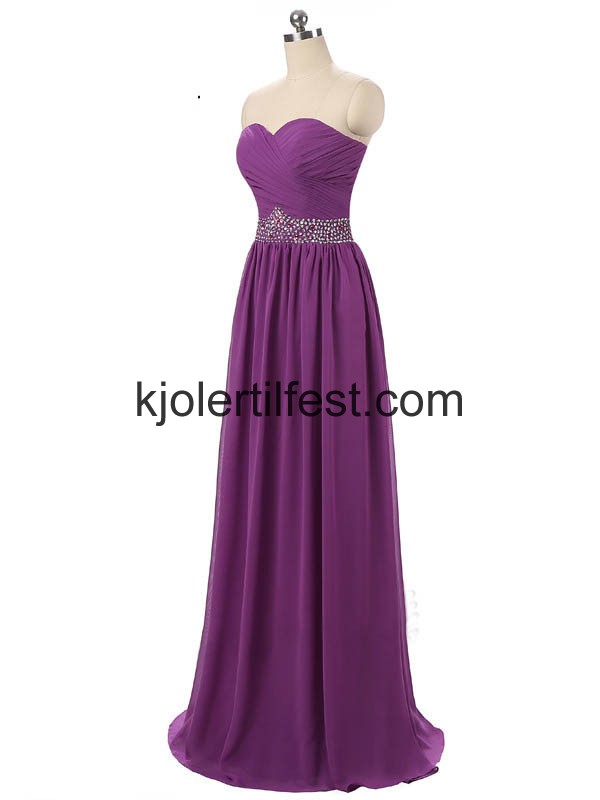Lilla Lange Perler Chiffon Selskapskjoler