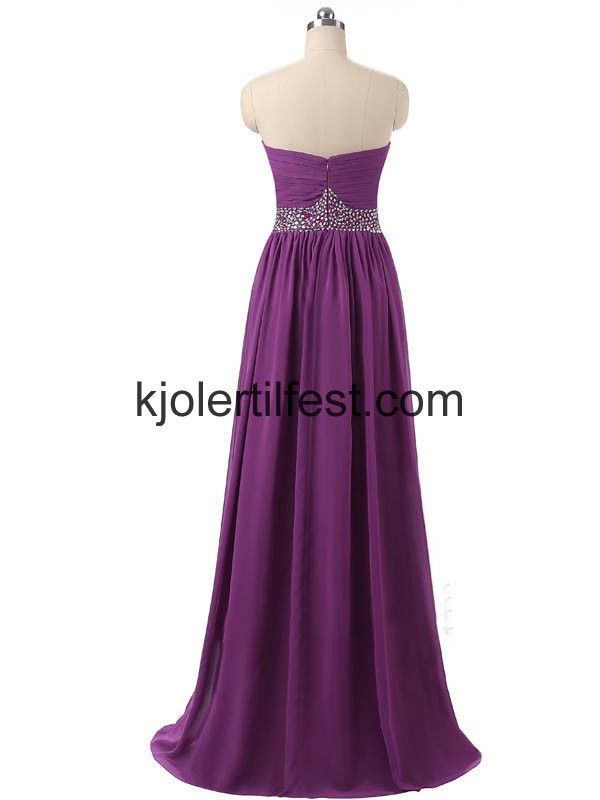 Lilla Lange Perler Chiffon Selskapskjoler