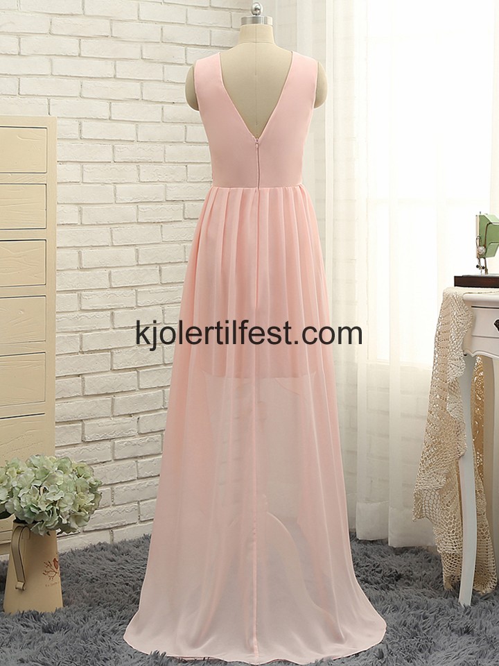 Rosa Hy-Lav Flower Chiffon Ballkjoler