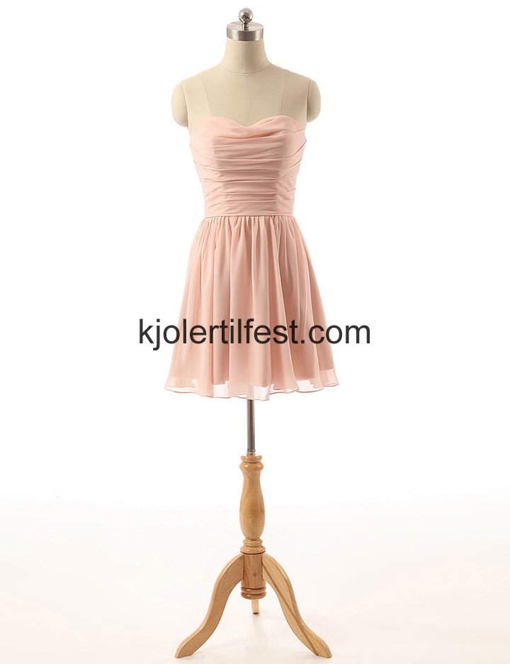 A-Linje Kne-lengde Chiffon Brudepikekjoler