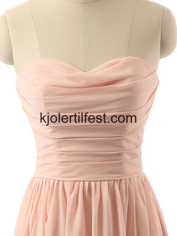 A-Linje Kne-lengde Chiffon Brudepikekjoler