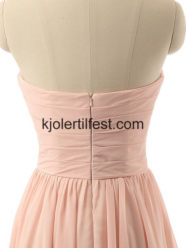 A-Linje Kne-lengde Chiffon Brudepikekjoler