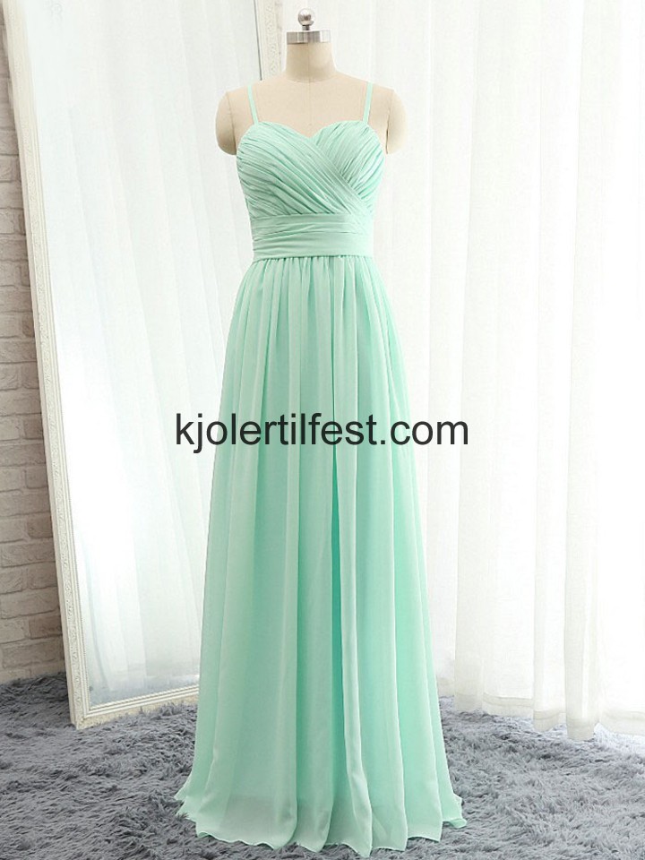 Stropper Kjreste Mint Chiffon Ballkjoler