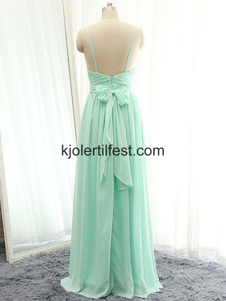 Stropper Kjreste Mint Chiffon Selskapskjoler