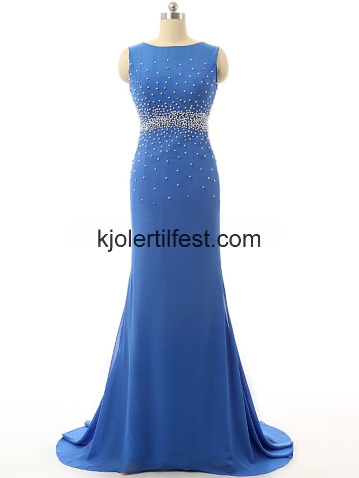 Stoppet Gulvlengde Chiffon Ballkjoler