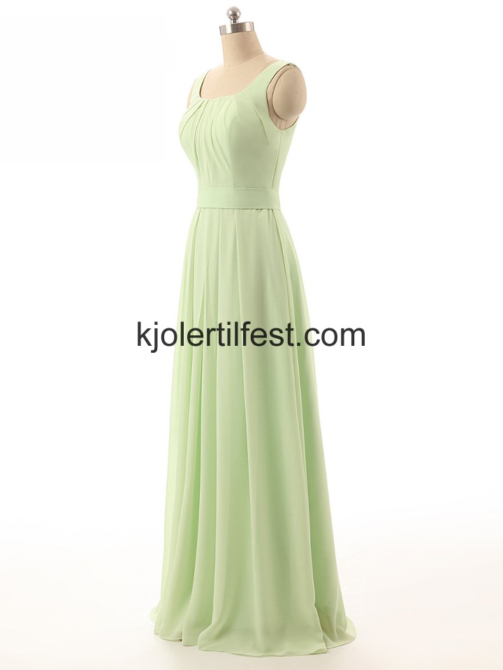 Stropper Salvie A-Linje Lange Chiffon Selskapskjoler