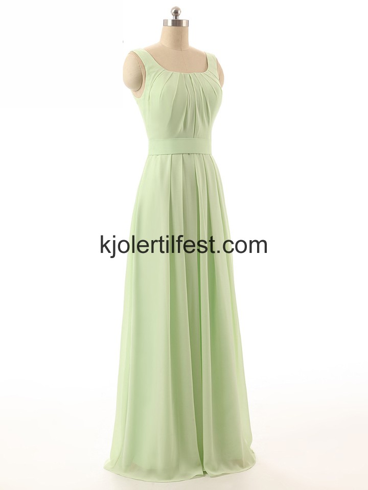 Stropper Salvie A-Linje Lange Chiffon Selskapskjoler