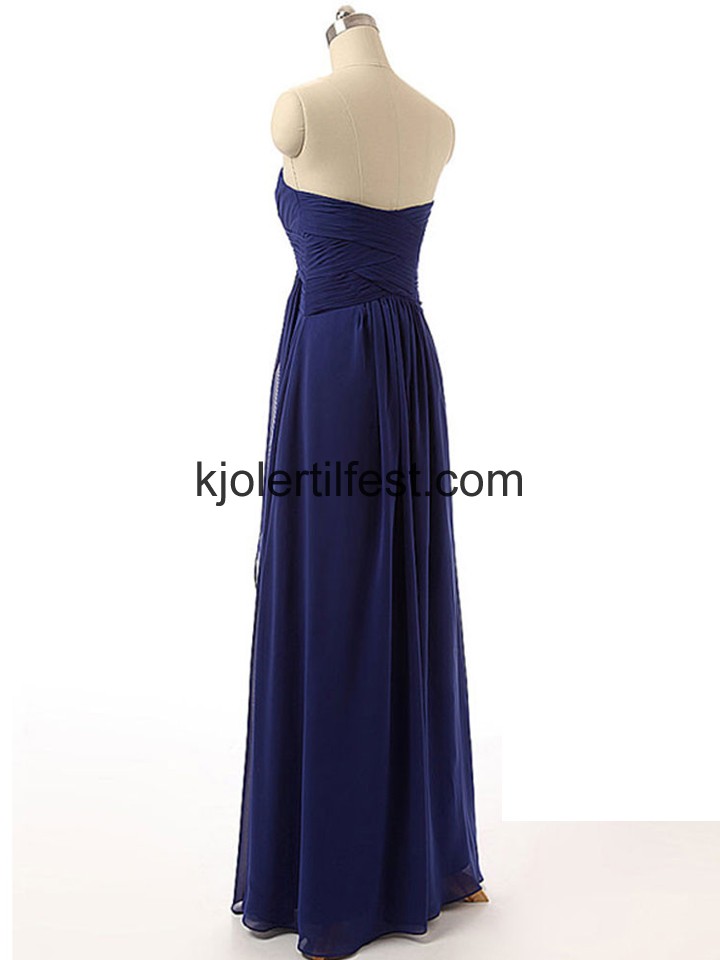 Mrk Kongebl Lange Chiffon Ballkjoler